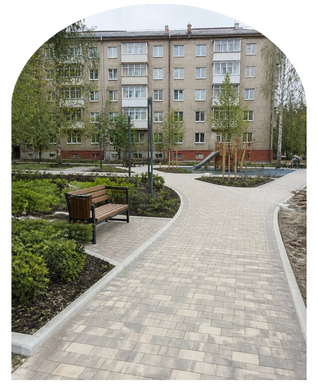 Благоустройство двора МКД под ключ в Кандалакше от 252575 р. | Метпроект-Кнд